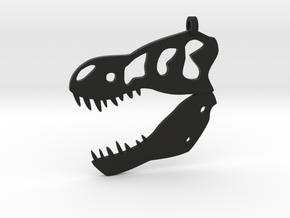T-rex Skull in Black Natural Versatile Plastic