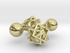Tricube Cufflinks in 18K Gold Plated