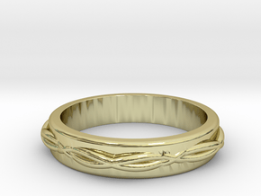 Woven Ring Thick in 18K Gold Plated