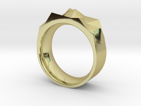 Triangulated Ring - 21mm in 18K Gold Plated
