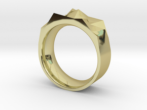 Triangulated Ring - 18mm in 18K Gold Plated