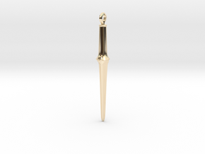 Angel Blade Pendant in 14k Gold Plated Brass