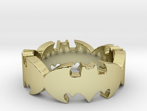 BATMAN  ring size 9,25 in 18K Gold Plated