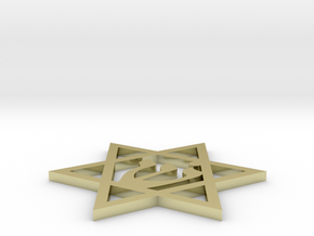 Star Of David Pendant in 18K Gold Plated