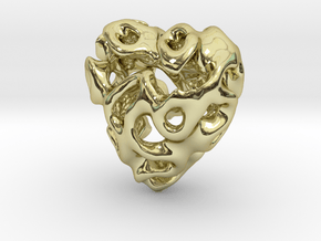Liquid-heart in 18K Gold Plated