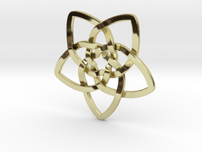 Venus flower pendant in 18K Gold Plated