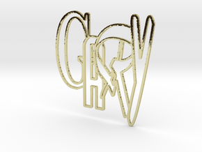 GARY logo (8cm) in 18K Gold Plated