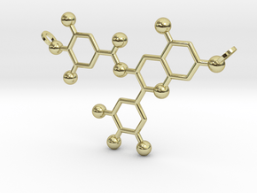 Green Tea Molecule in 18K Gold Plated