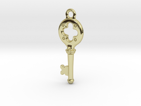 Key Pendant  in 18K Gold Plated