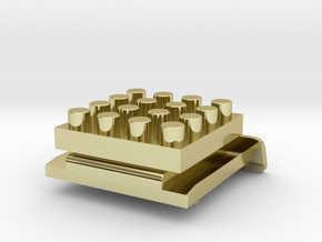 Nanobricks Hotshoe 4x4 in 18K Gold Plated