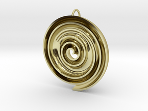 InFin Nautilus: Pendant - Large in 18K Gold Plated