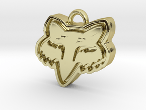 Charming Fox Racing Logo in 18K Gold Plated