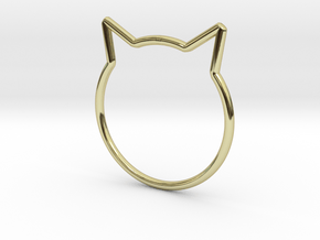 Cat Ear Ring "Büsi" in 18K Gold Plated