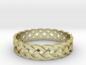 Rohkea Bold Celtic Knot Size 10 in 18K Gold Plated
