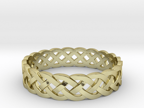 Rohkea Bold Celtic Knot Size 8 in 18K Gold Plated