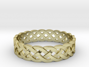Rohkea Bold Celtic Knot Size 12 in 18K Gold Plated