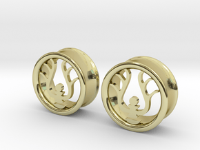 1 Inch Hidden City Tunnels in 18K Gold Plated