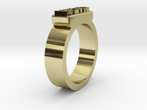 Nerd Ring Size 11 in 18K Gold Plated