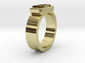 Geek Ring Size 11 in 18K Gold Plated