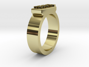 Boss Ring Size 11 in 18K Gold Plated