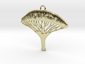Dragon Blood Tree Pendant in 18K Gold Plated