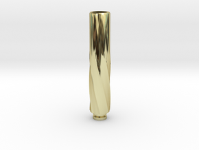 twisted Drip Tip in 18K Gold Plated