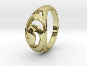 spiral eye size 7 in 18K Gold Plated