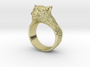 Wolf Ring in 18K Gold Plated
