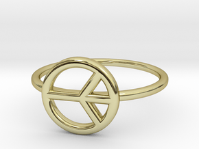 Peace Midi Ring, knuckle ring, by titbit in 18K Gold Plated