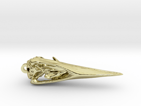 Javan Kingfisher Skull in 18K Gold Plated