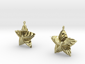 Tortuous Stars Earrings in 18K Gold Plated