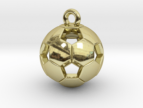 Soccer Ball Pendant in 18K Gold Plated
