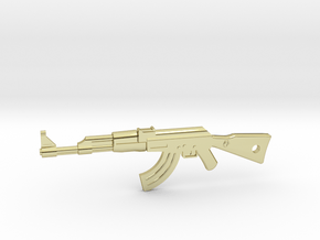 AK-47 Pendant in 18K Gold Plated
