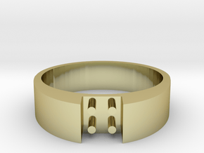 4-bit ring (US8 /⌀18.2mm) in 18K Gold Plated
