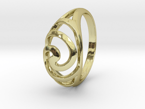 spiral eye 2 size 7 in 18K Gold Plated
