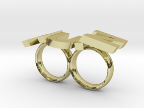 Nutz Double 2 in 18K Gold Plated