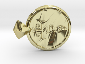 Azophiaios pendant seal in 18K Gold Plated