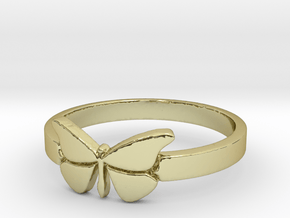 Butterfly (small) Ring Size 9 in 18K Gold Plated