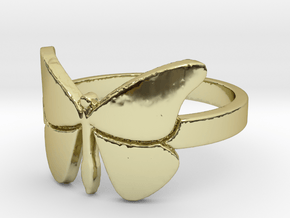 Butterfly (large) Ring Size 6 in 18K Gold Plated