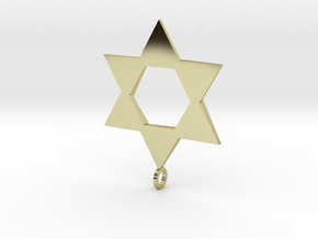 Star Of David in 18K Gold Plated