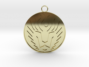 Lion Head Pendant in 18K Gold Plated