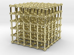 cube matrix (large) in 18K Gold Plated