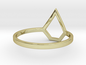 like a diamond - size 6 - steel in 18K Gold Plated