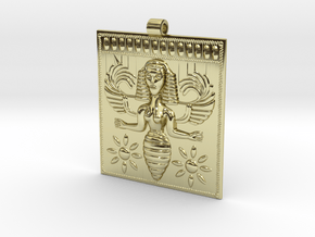 Etruscan Bee Goddess Pendant in 18K Gold Plated