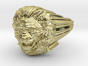 Lion ring # 2 in 18K Gold Plated