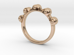 Jester Ring - Sz. 9 in 14k Rose Gold Plated Brass