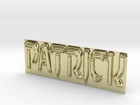 Name Plate (Patrick) in 18K Gold Plated