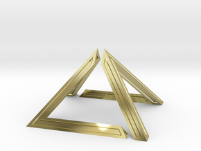 David Pyramid Thick - 6cm in 18K Gold Plated