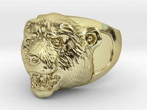 Grizzly bear ring in 18K Gold Plated
