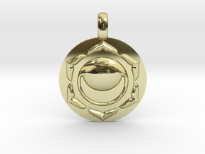 SACRAL SWADHISTANA Chakra Symbol Pendant in 18K Gold Plated
